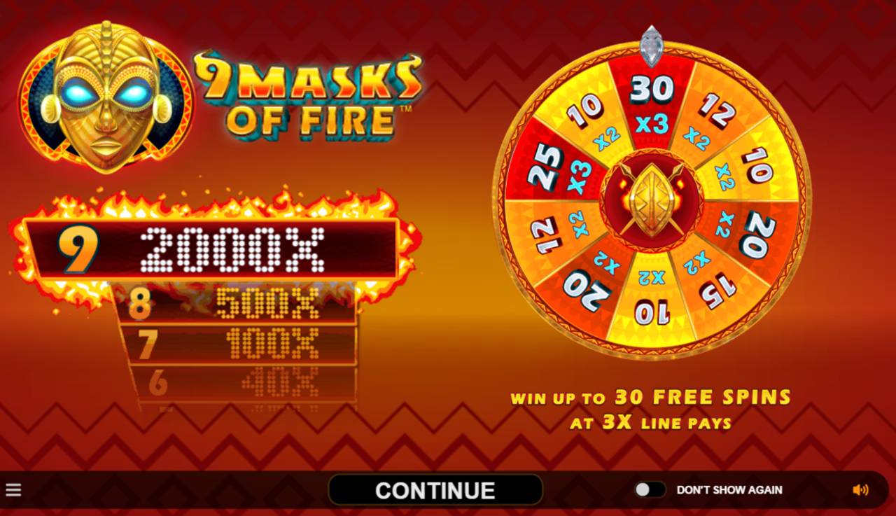9 Masks Of Fire (Gameburger Studios) Image 1